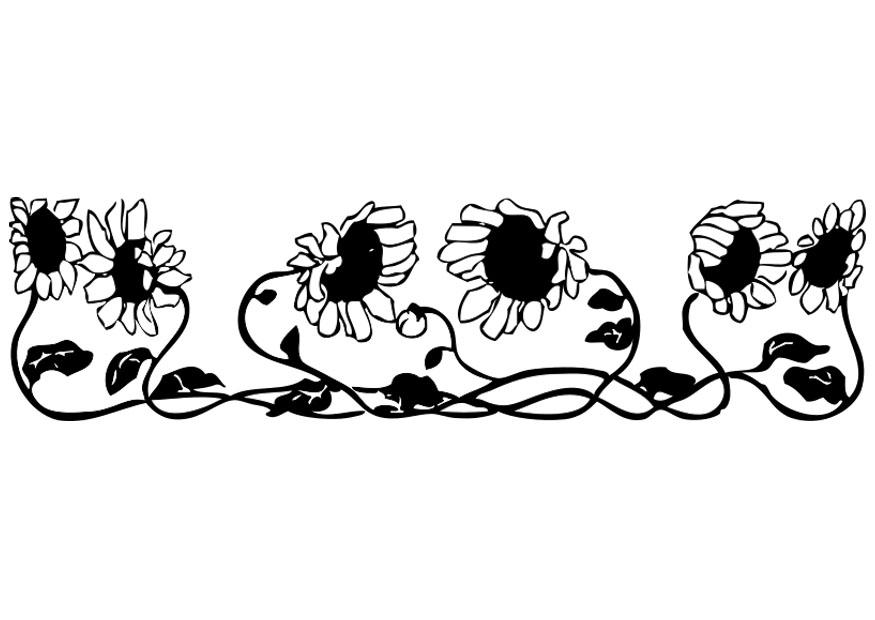 girasoli Disegno da colorare girasoli