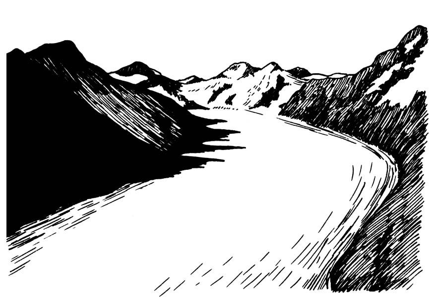 gletscher Disegno da colorare gletscher