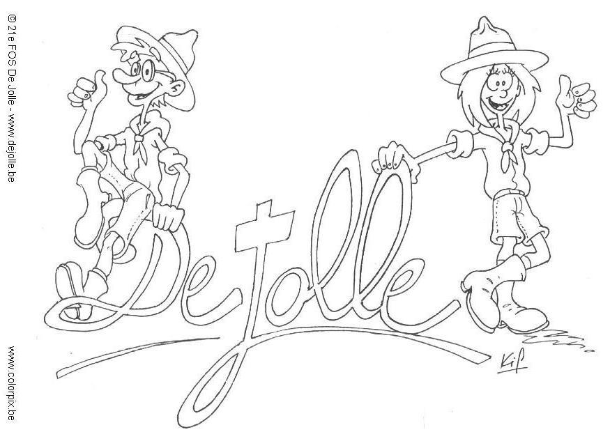 gli scout Disegno da colorare gli scout