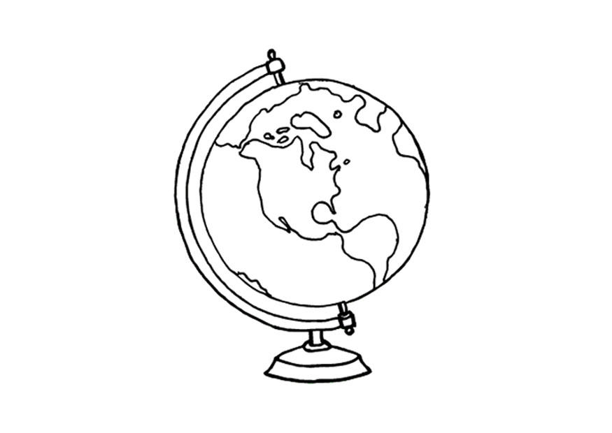globo Disegno da colorare globo