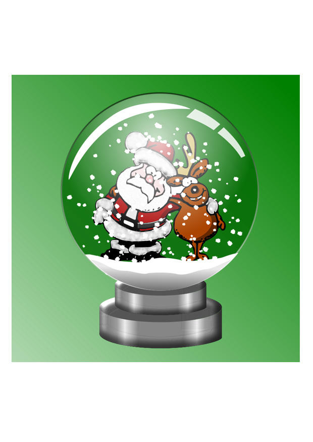 globo con neve Foto globo con neve