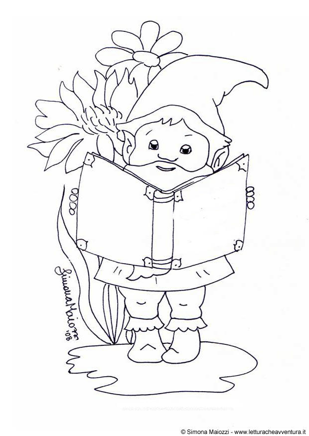 gnomo Disegno da colorare gnomo