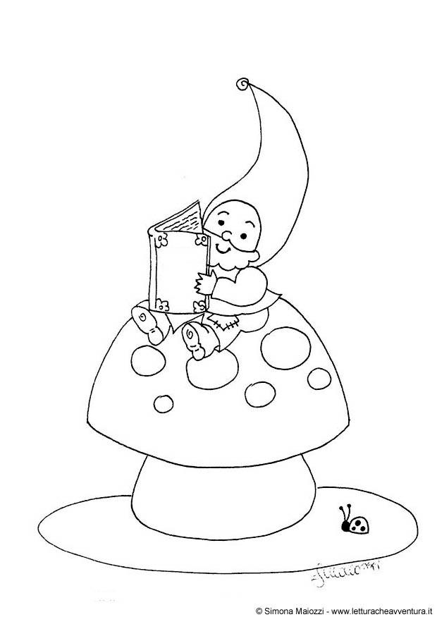gnomo Disegno da colorare gnomo