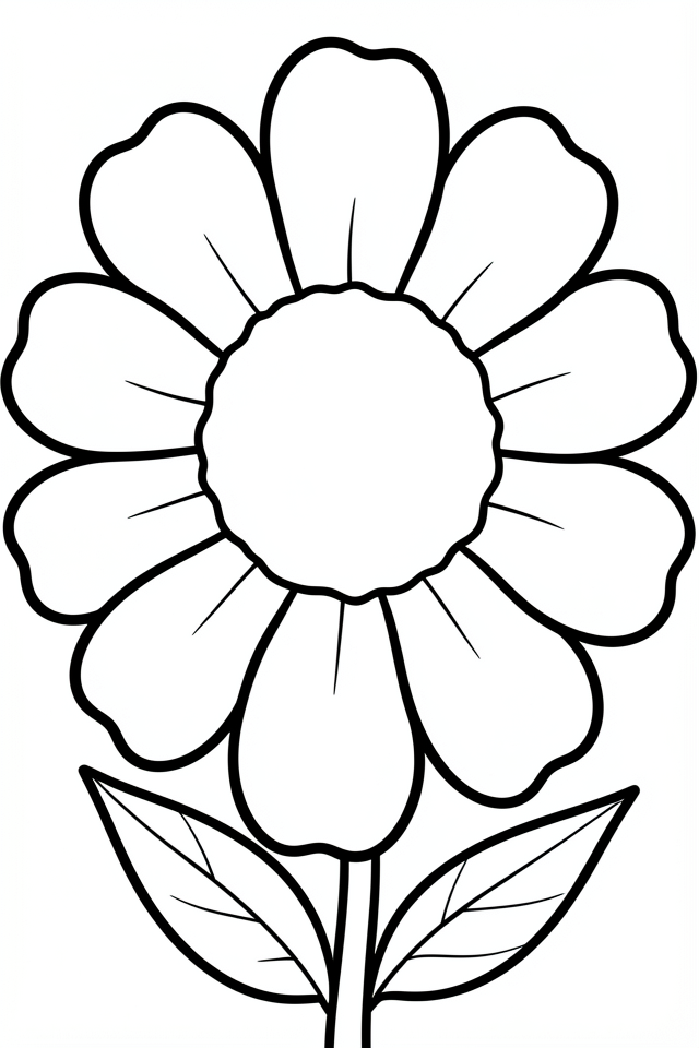 grande fiore Disegno da colorare grande fiore