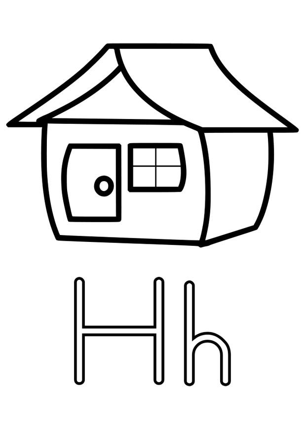 h Disegno da colorare h