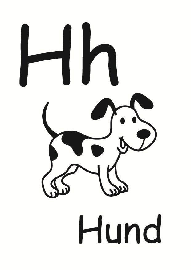 h Disegno da colorare h