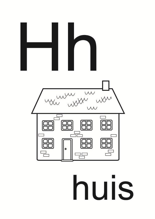h Disegno da colorare h