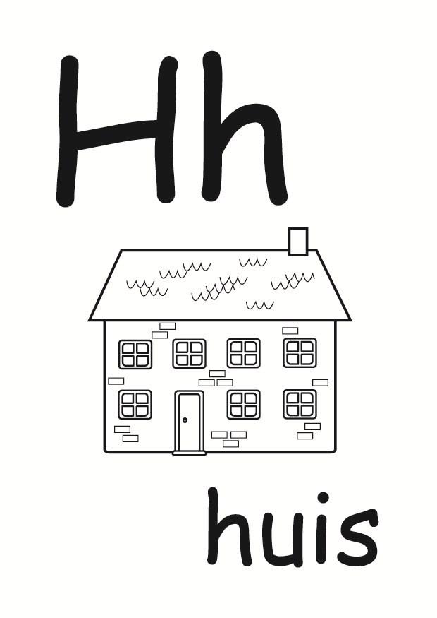 h Disegno da colorare h