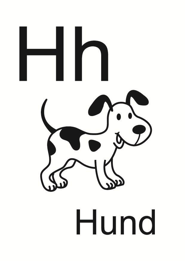 h Disegno da colorare h