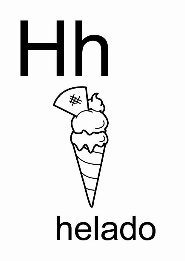 h Disegno da colorare h