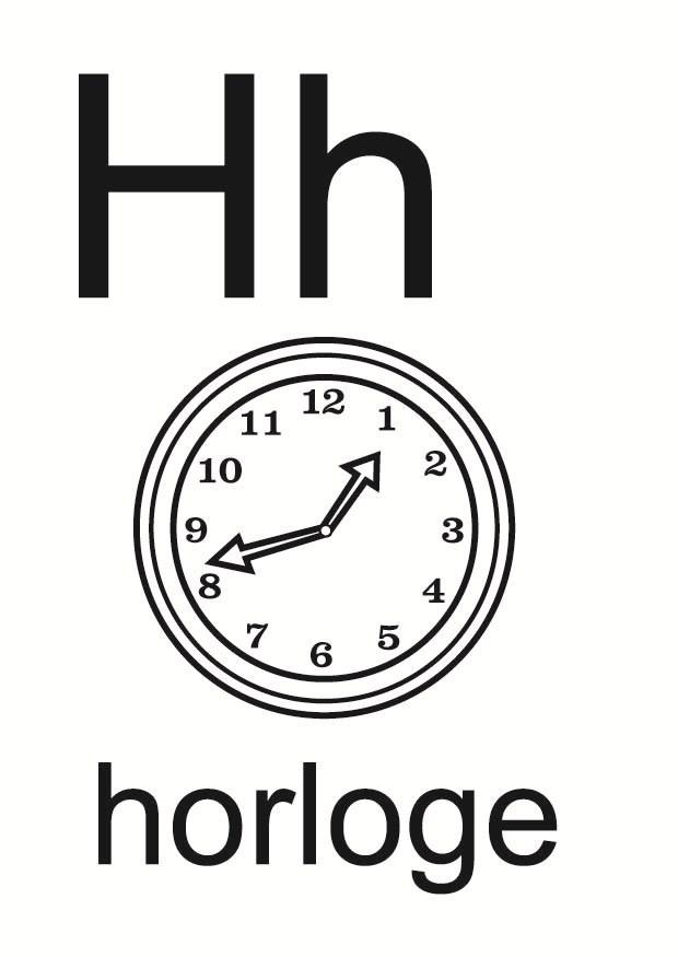 h Disegno da colorare h