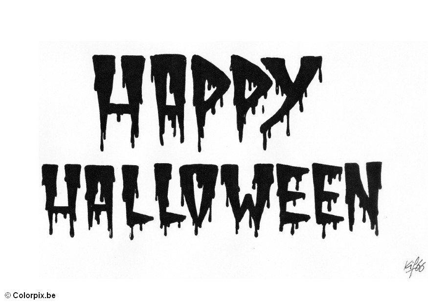 halloween - happy halloween Disegno da colorare halloween - happy halloween