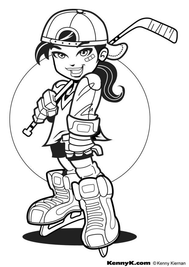 hockey Disegno da colorare hockey