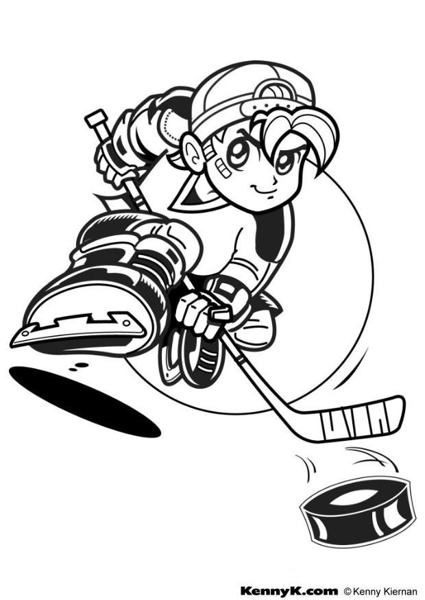 hockey Disegno da colorare hockey
