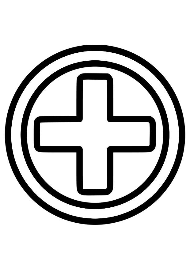 icona pronto soccorso Disegno da colorare icona pronto soccorso