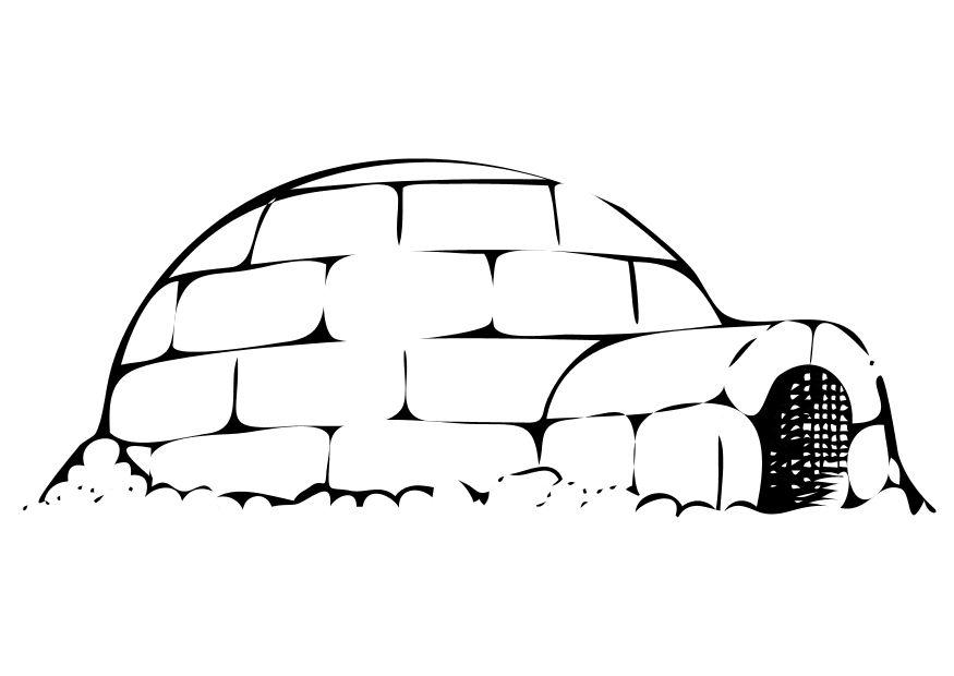 iglo Disegno da colorare iglo
