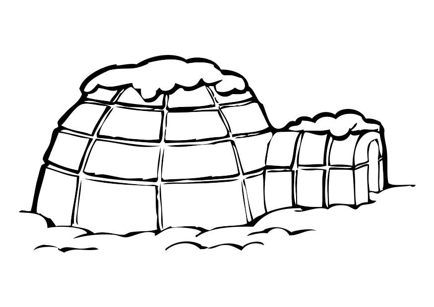 iglo Disegno da colorare iglo