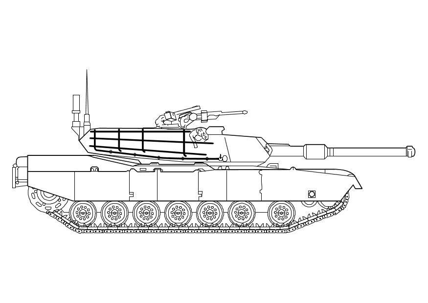 il carro armato di abramo Disegno da colorare il carro armato di abramo