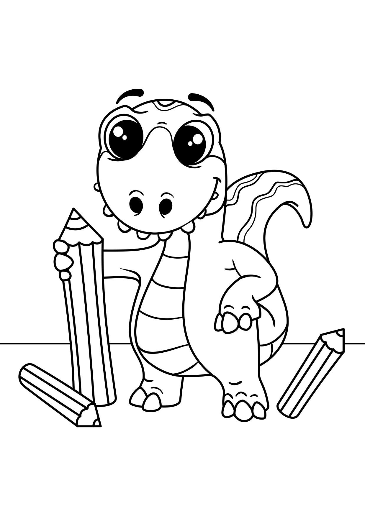 il dinosauro disegna Disegno da colorare il dinosauro disegna