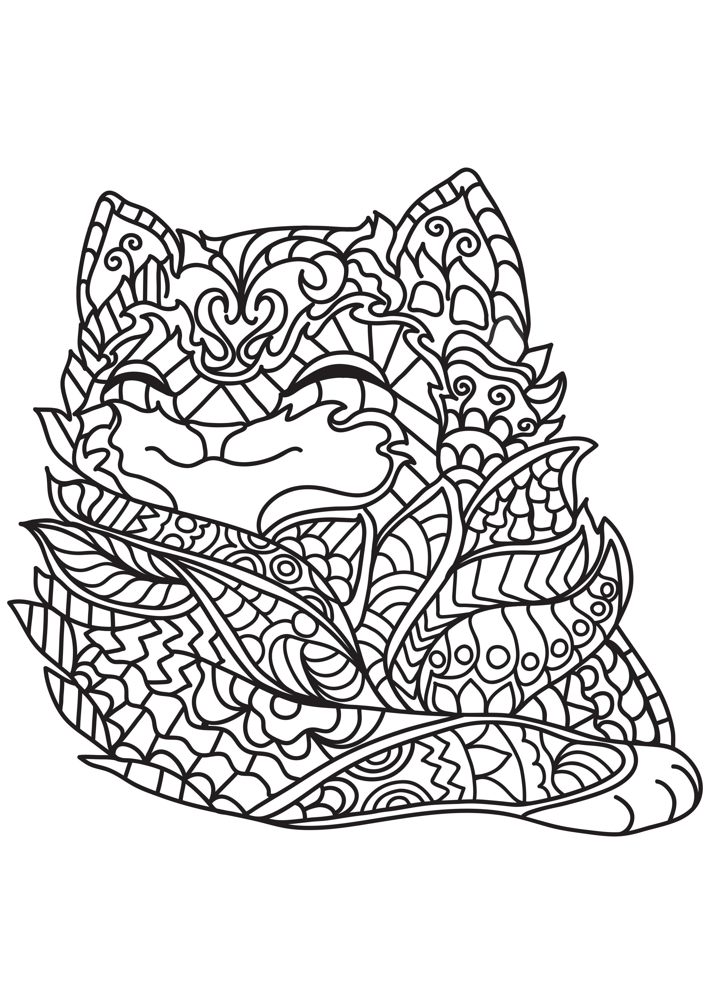 il gatto A¨ felice Disegno da colorare il gatto A¨ felice
