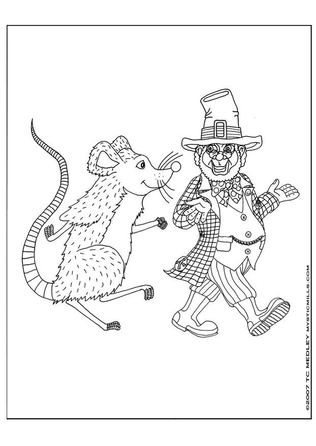 il gnomo e il topo Disegno da colorare il gnomo e il topo