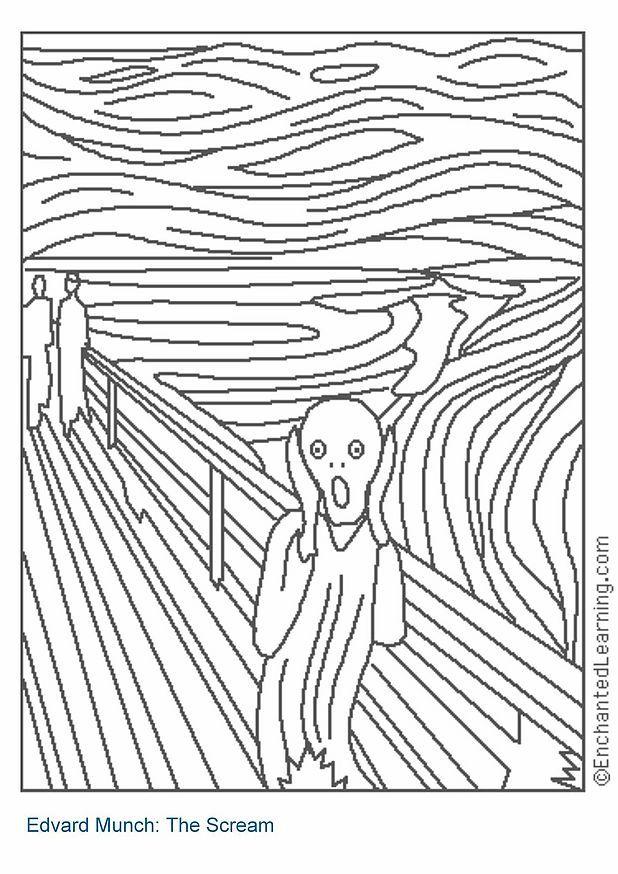 il grido Disegno da colorare il grido