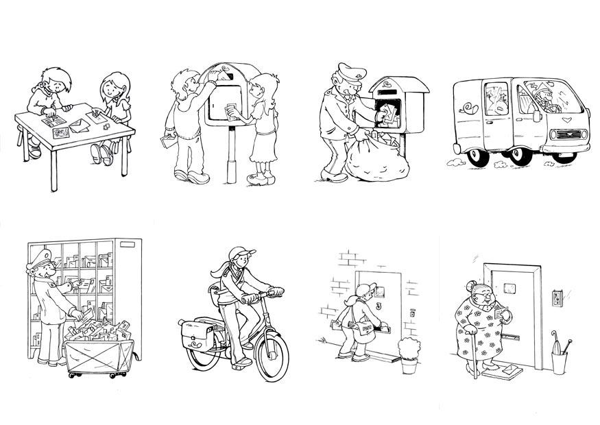 il percorso delle lettere - misto Disegno da colorare il percorso delle lettere - misto