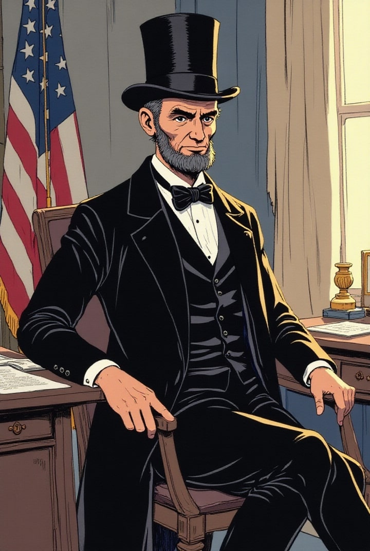 immagine il presidente abraham lincoln