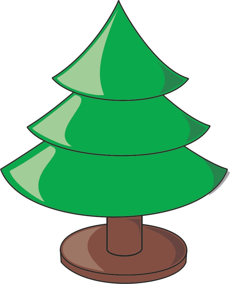immagine albero di natale vuoto