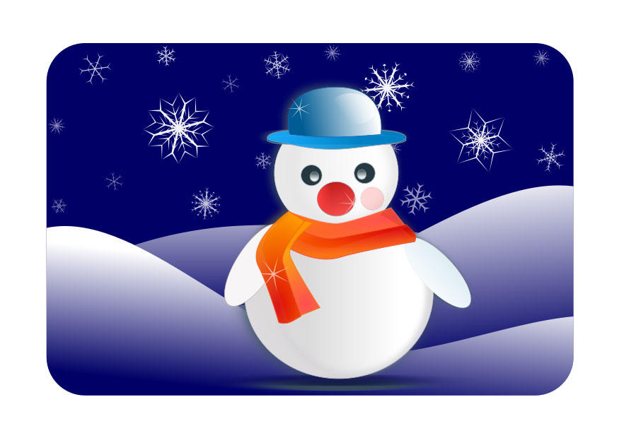 immagine invernale con pupazzo di neve immagine immagine invernale con pupazzo di neve