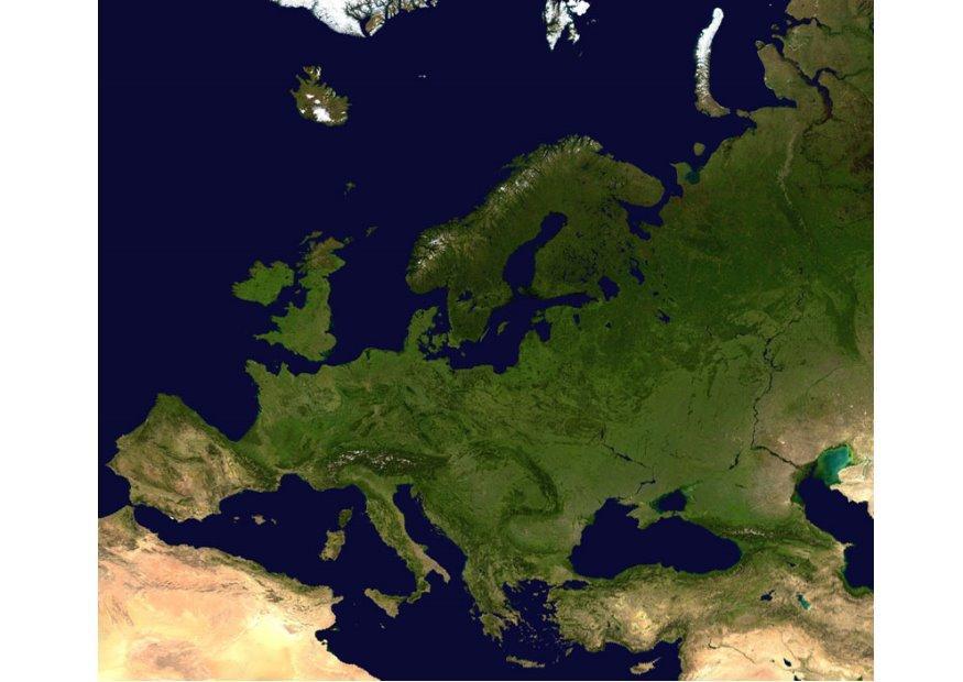 immagine satellite europa Foto immagine satellite europa