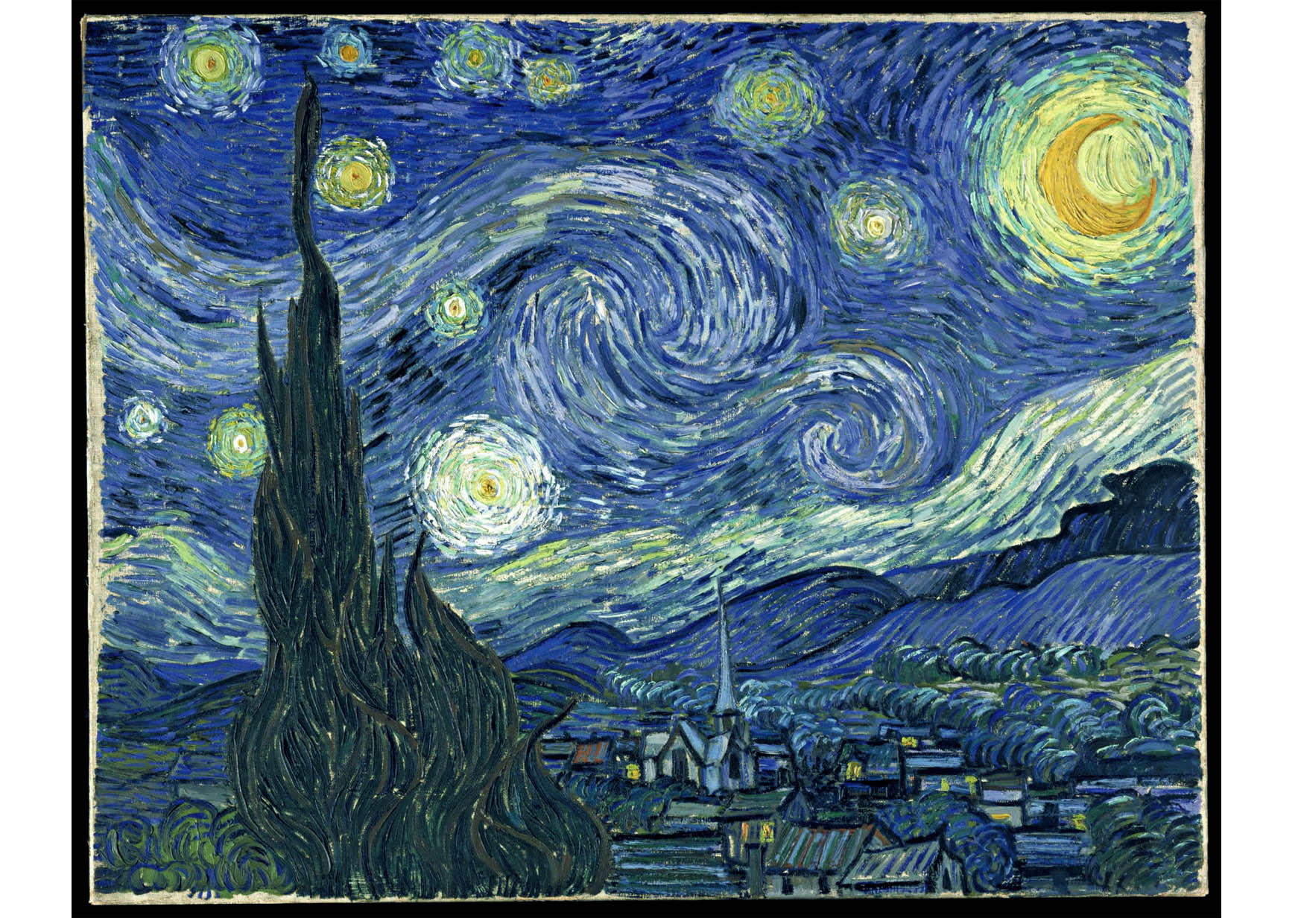 immagine starry night - vincent van gogh