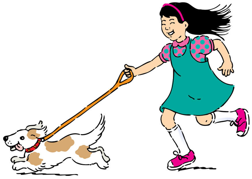 immagine uscire con il cane