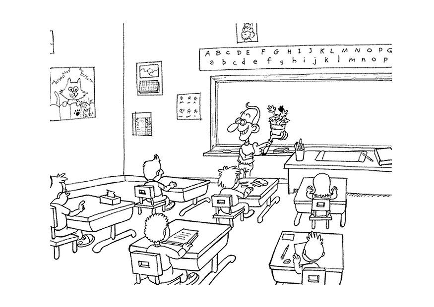 Disegno da colorare in classe