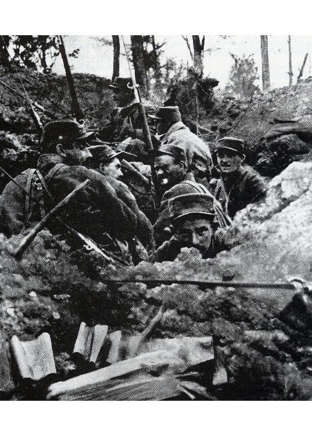 in trincea, 1918 Foto in trincea, 1918