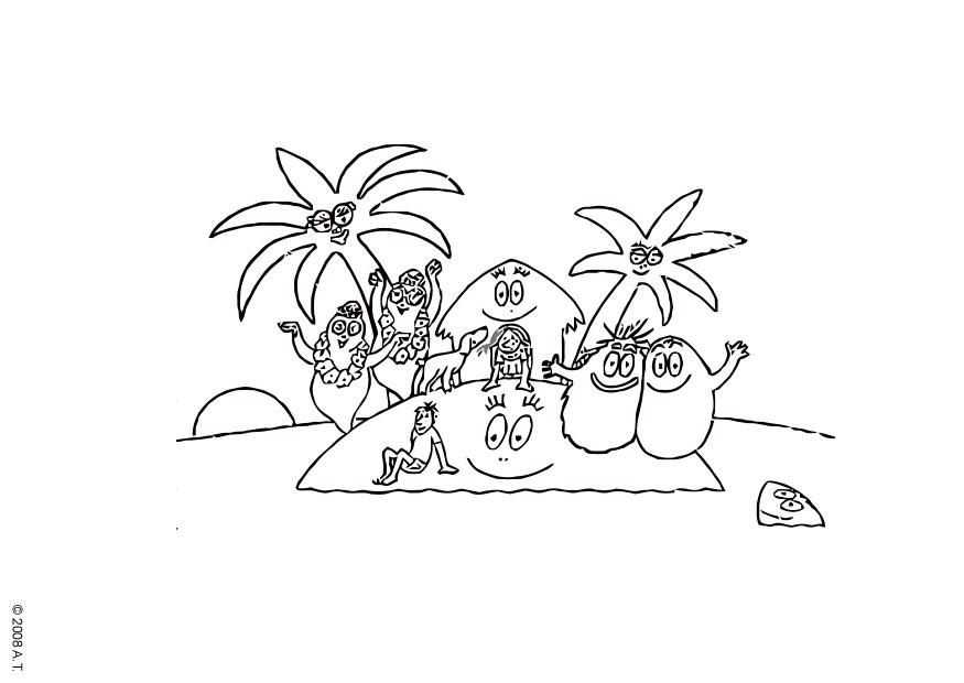 in vacanza Disegno da colorare in vacanza