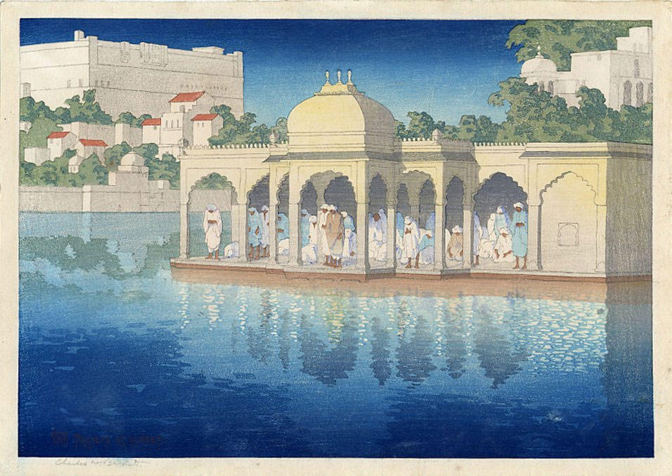 india, udaipur, preghiere allalba Foto india, udaipur, preghiere allalba