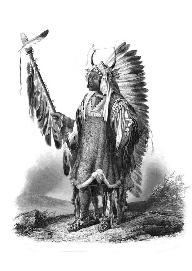 indiano Disegno da colorare indiano