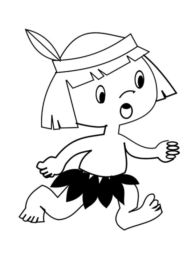 indiano Disegno da colorare indiano