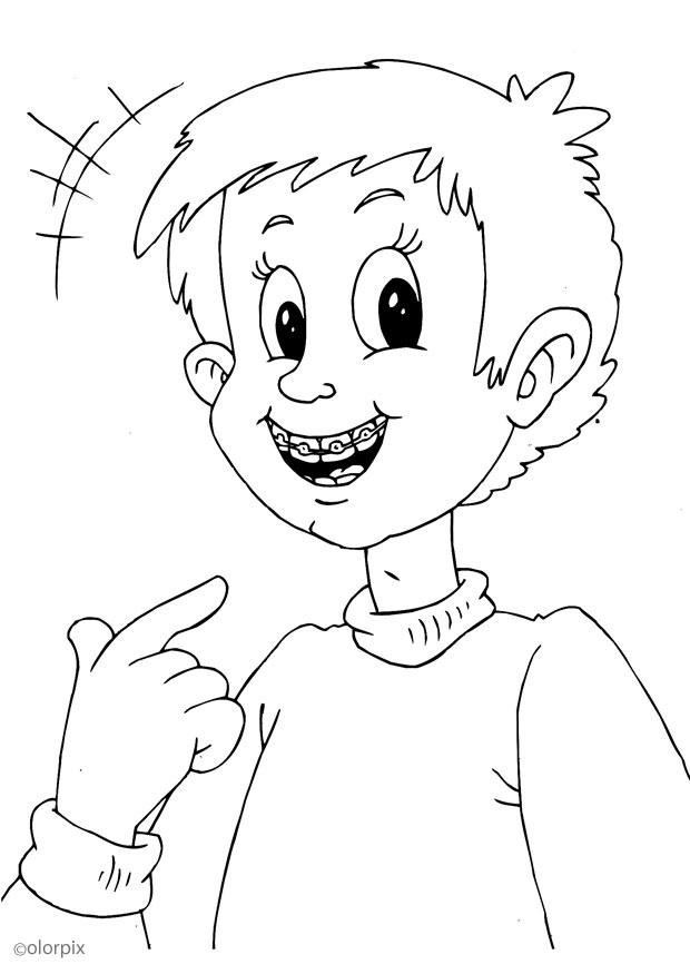 indossare gli occhiali Disegno da colorare indossare gli occhiali