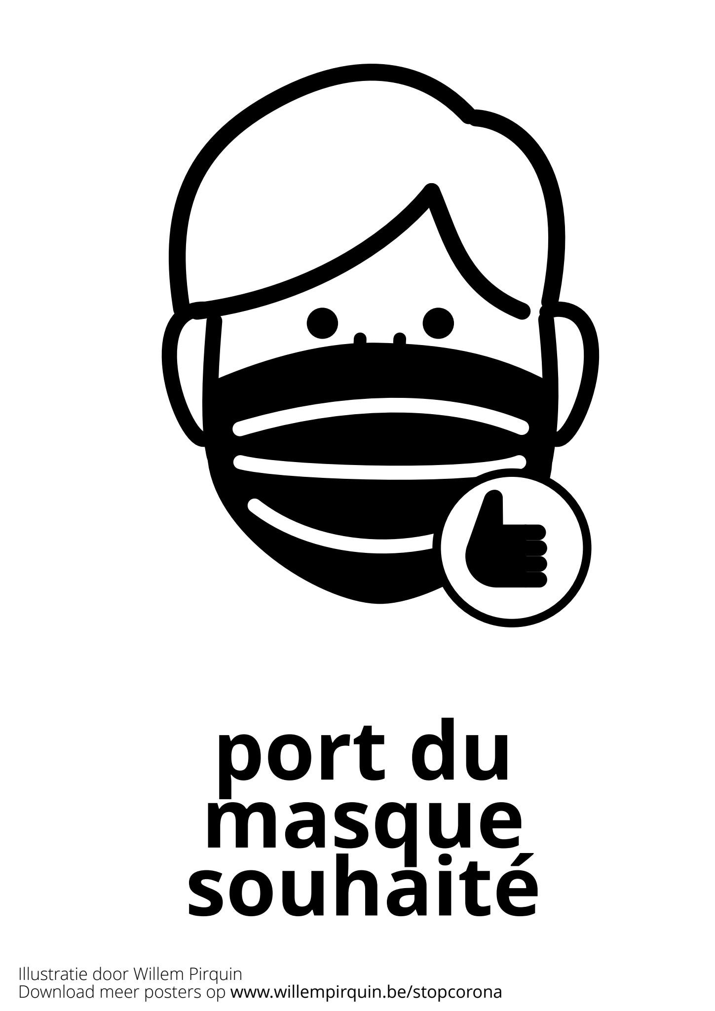 indossare una maschera Disegno da colorare indossare una maschera