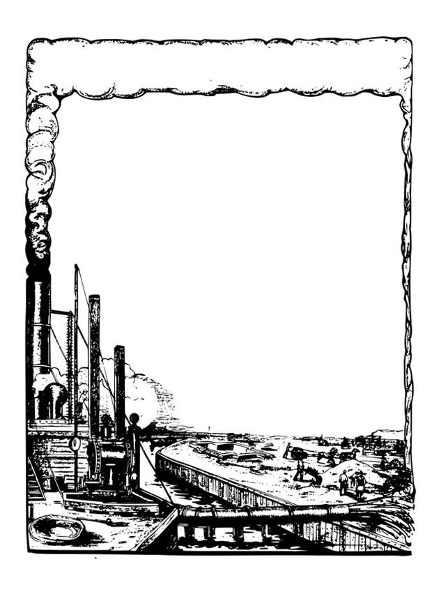 industria Disegno da colorare industria