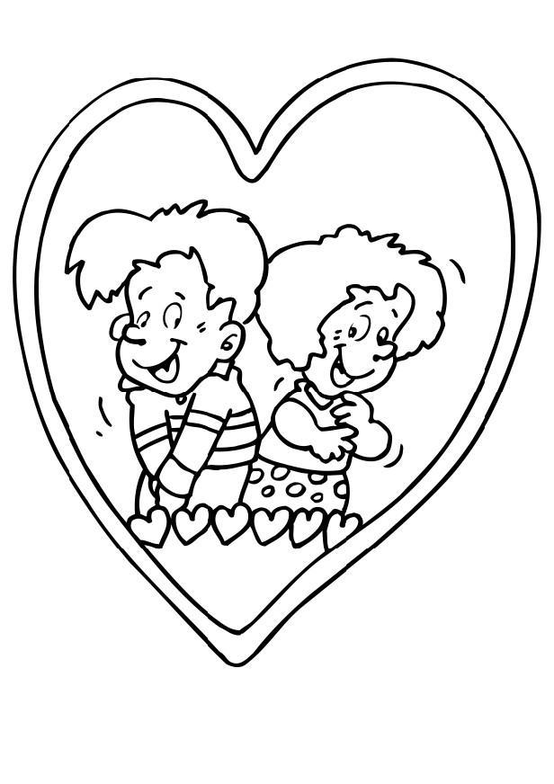 innamorati Disegno da colorare innamorati