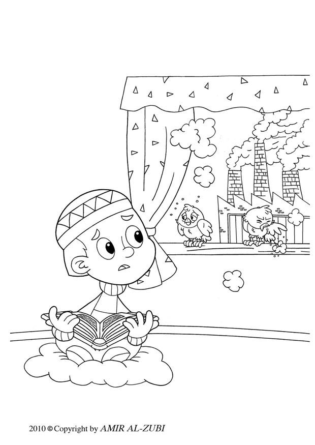 inquinamento atmosferico Disegno da colorare inquinamento atmosferico
