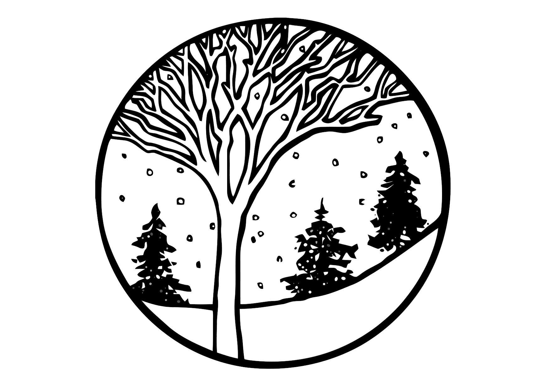 inverno Disegno da colorare inverno