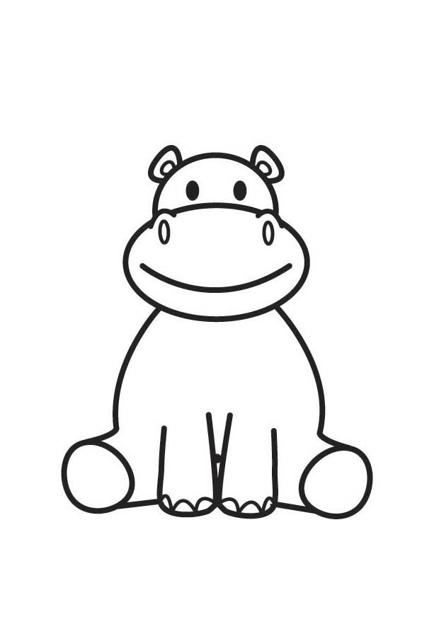 ippopotamo Disegno da colorare ippopotamo