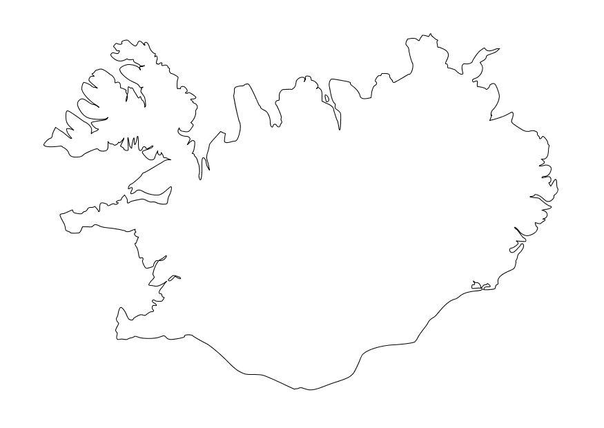 islanda Disegno da colorare islanda