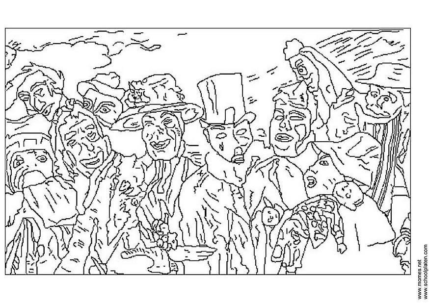james ensor Disegno da colorare james ensor