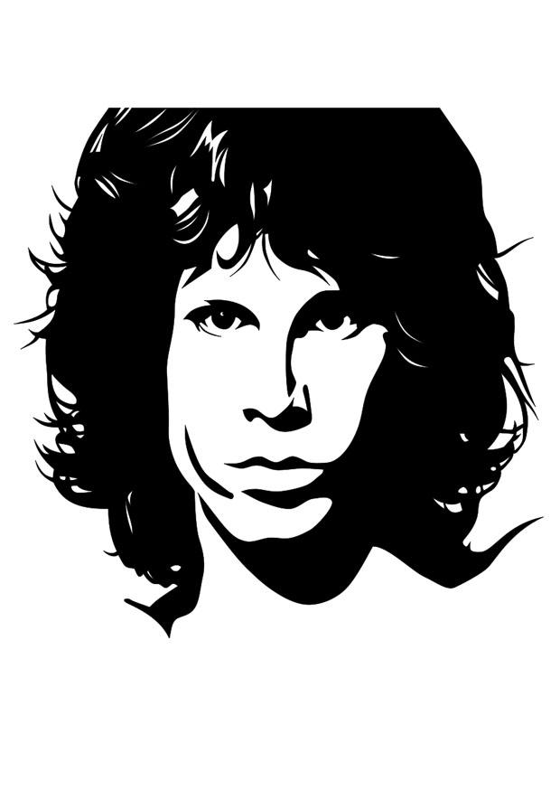 jim morrison Disegno da colorare jim morrison