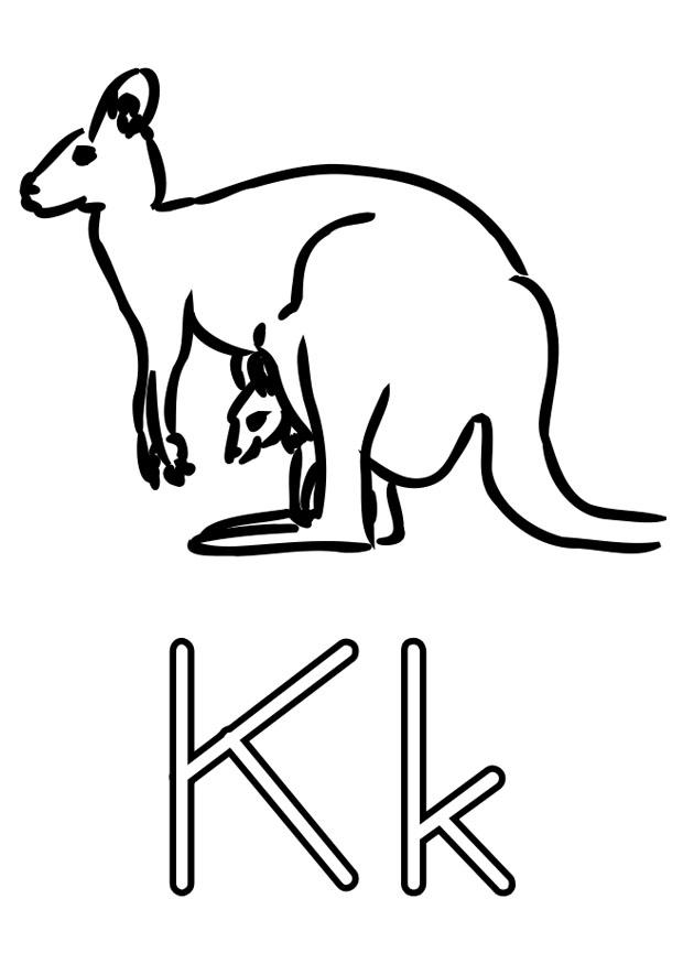k Disegno da colorare k